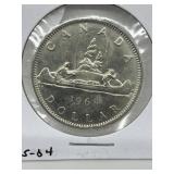 1968 Cdn $1 Coin
