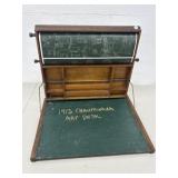 1913 Chautauqua Art Desk with Intact Scroll,