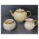 Sudlow's Burslem Made in England Teapot, Cream &