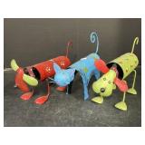 Metal Dogs & Cat Garden Figures