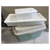 3 Storage Bins with Lids
