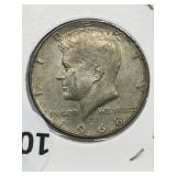 1968-d Usa Silver Half Dollar