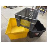 3 Open Storage Bins