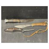 3 Vintage Skinning Knives
