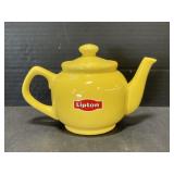 Rare Yellow Liptons Teapot with English on One