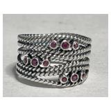 Pandora Sterling 925 Silver Pink Rhodolite