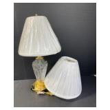 20 ' Waterford Crystal Lamp, 2 Shades