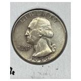 1950s U S A 25 Cent