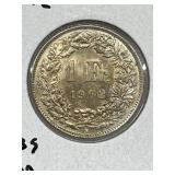 1962 Switz 1 Franc