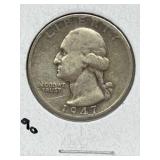 1947s U S A 25 Cent