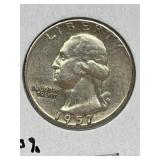 1957 U S A 25 Cent