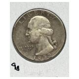 1952s U S A 25 Cent