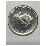 1967 Cdn 5 Cents