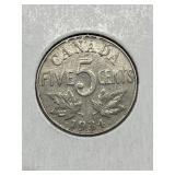 1934 Cdn 5 Cents