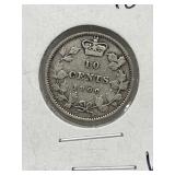 1900 Cdn 10 Cents- Silver