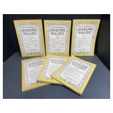 6 National Geographic Magazines - 1928 & 1932