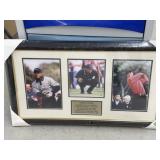 Framed Tiger Woods Golf Photos 33.5 x 20 '