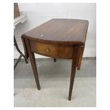 Drop Leaf Side Table with Drawer,