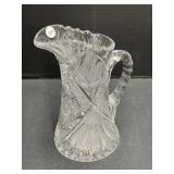 Cut Glass Pitcher, Pinwheel Pattern