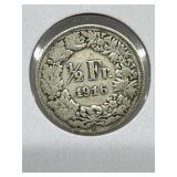 1916 Switz  1/2 Franc