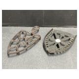 2 Sad Iron Trivets