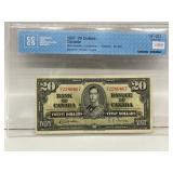 1937 Cdn $20 Bill - Cccs Vf20