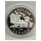 1981 Cdn Silver Dollar - Commem