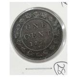 1876h Cdn Large Cent - Vf