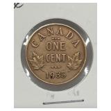 1935 Cdn 1 Cent-vf