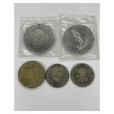 5x  $1 Tokens-ont Confederation, 2x1969