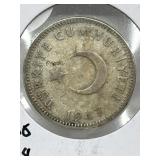 1947 Turkey 1 Lira
