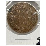 1908 Cdn Large Penny