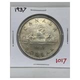 1937 Cdn Silver Dollar