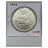 1949 Cdn Silver Dollar