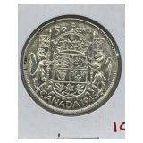 1946 Cdn Silver 50 Cent