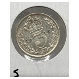 1918 G B 3 Pence