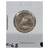 1953 Cdn 10 Cent