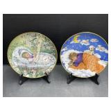 2 Kaiser Collector Plates with Stands