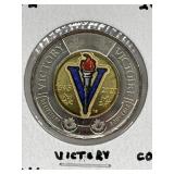 2020 Cdn Toonie- Victory - Coloured