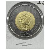 2022 Cdn Toonie- Black Rim