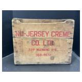 Vintage Nu-Jersey Creme Co. Ltd. Crate