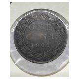 1901 Cdn Large Penny