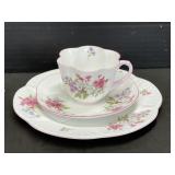 Shelley England 'Stocks' Pattern Teacup, Saucer &