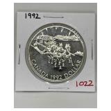 1992 Cdn Silver Dollar