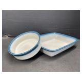 2pcs Wedgwood Pacifica Dishes