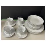Dish Set - 4 Place Settings include Teacup &
