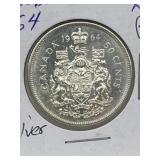 1964 Cdn 50 Cents - Silver - Xf