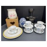 Goblets, Demitasse Cups, Heart Box, Vase, Egg