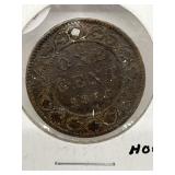 1876-h Cdn Large Penny
