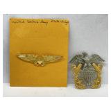 US Navy Pilot's Wings and Other Badge